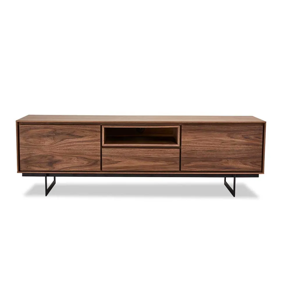 TV Lowboard in Walnussfarben Furnier - Melvue