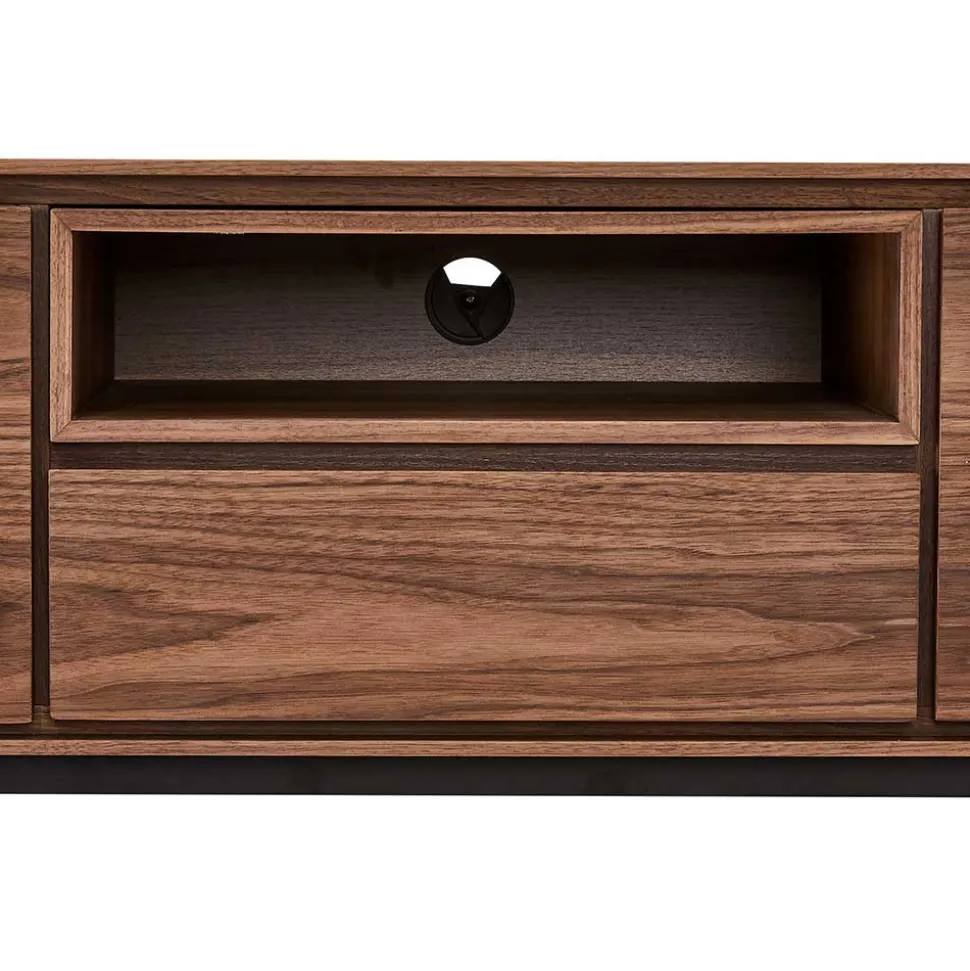 TV Lowboard in Walnussfarben Furnier - Melvue