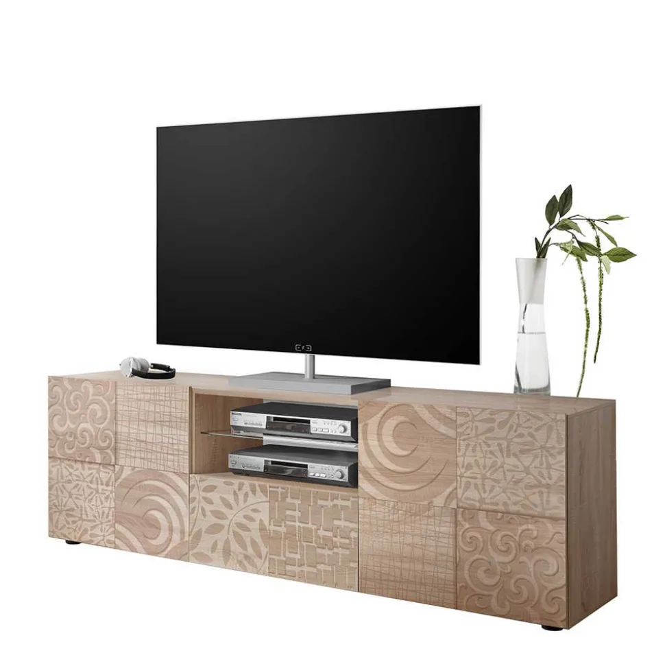 TV Lowboard mit Muster Print - Bielvas