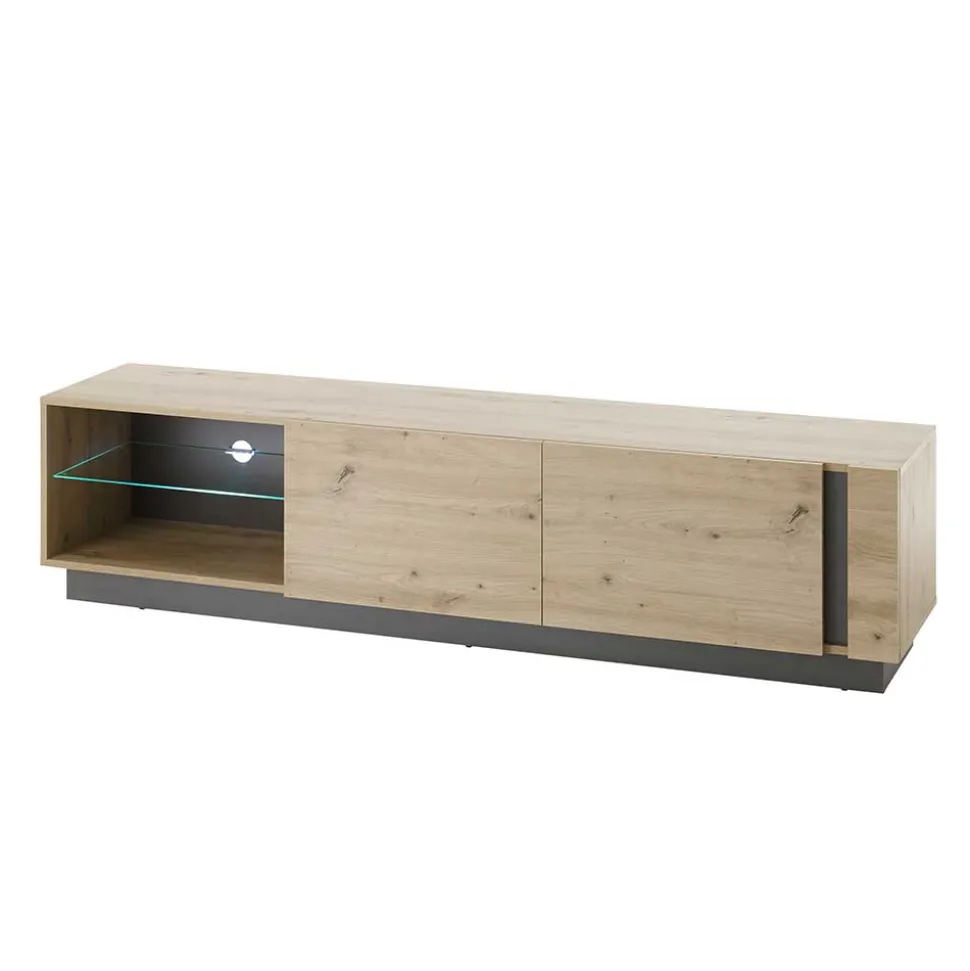 TV Lowboard mit Sockelgestell - 188 cm breit - Lairian
