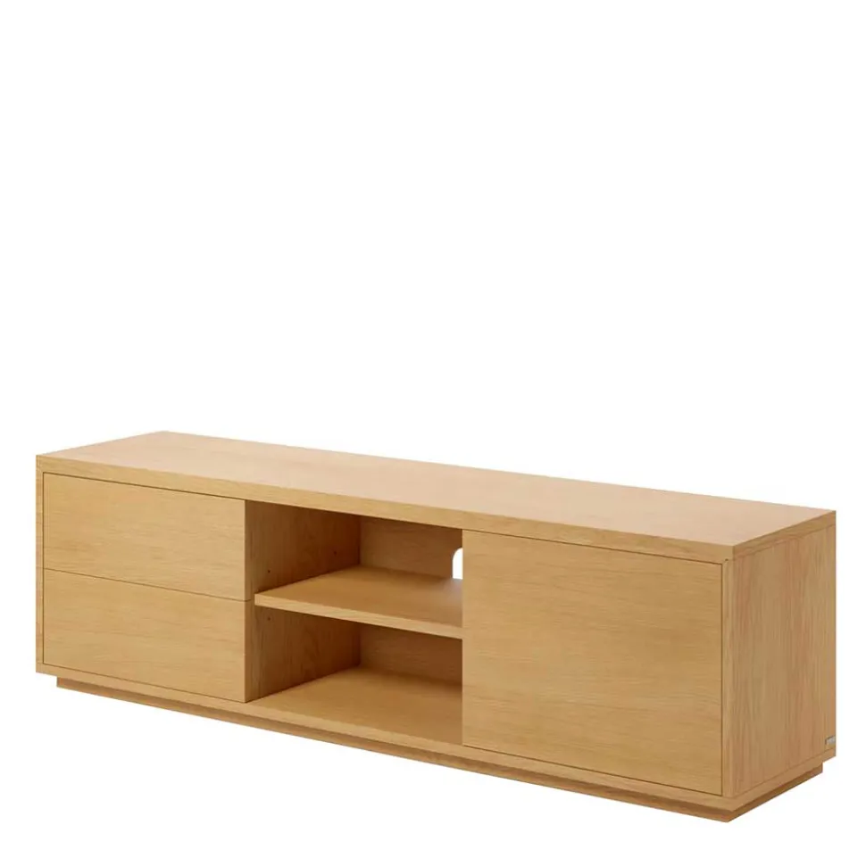 TV Lowboard mit zwei Schubladen & Tür - Elastian