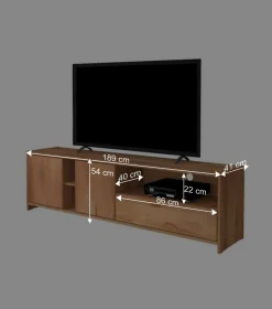TV Lowboard Salomonia aus Kernbuche Massivholz