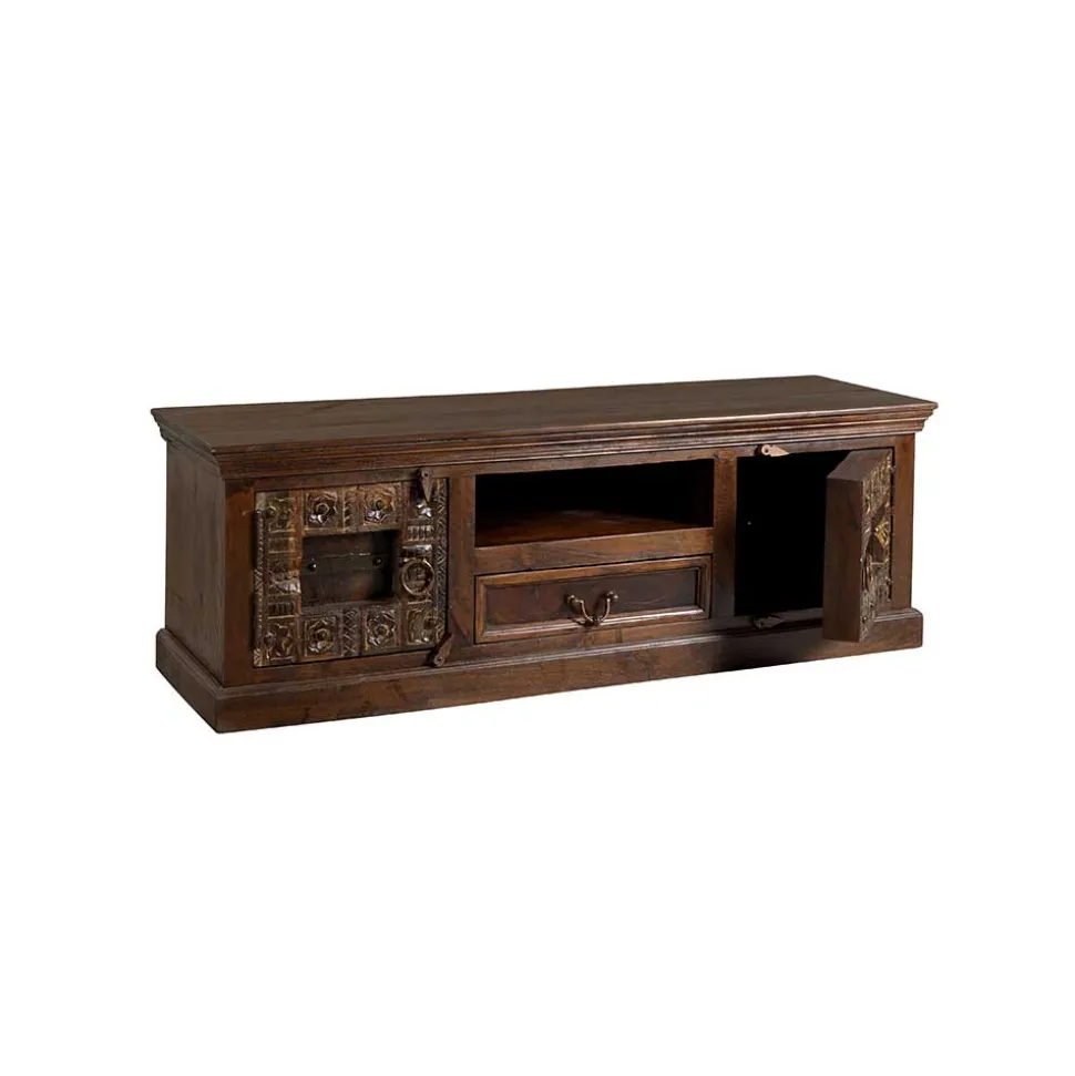 TV Lowboard Solapura aus Teak Massivholz