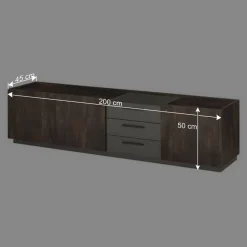 TV Lowboard und Wandregal Set - Mundo (zweiteilig)