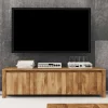 TV Sideboard Nadalia aus Wildeiche Massivholz