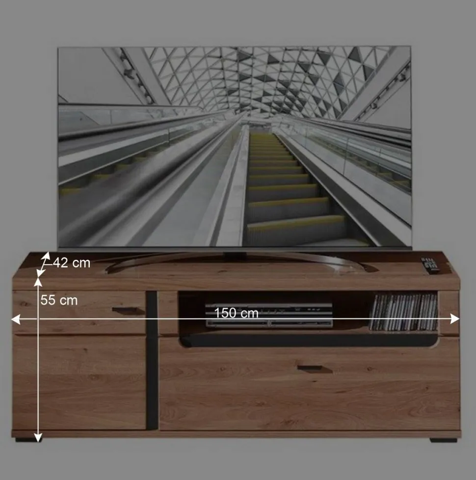 TV Unterschrank 150 cm breit - Mattadore