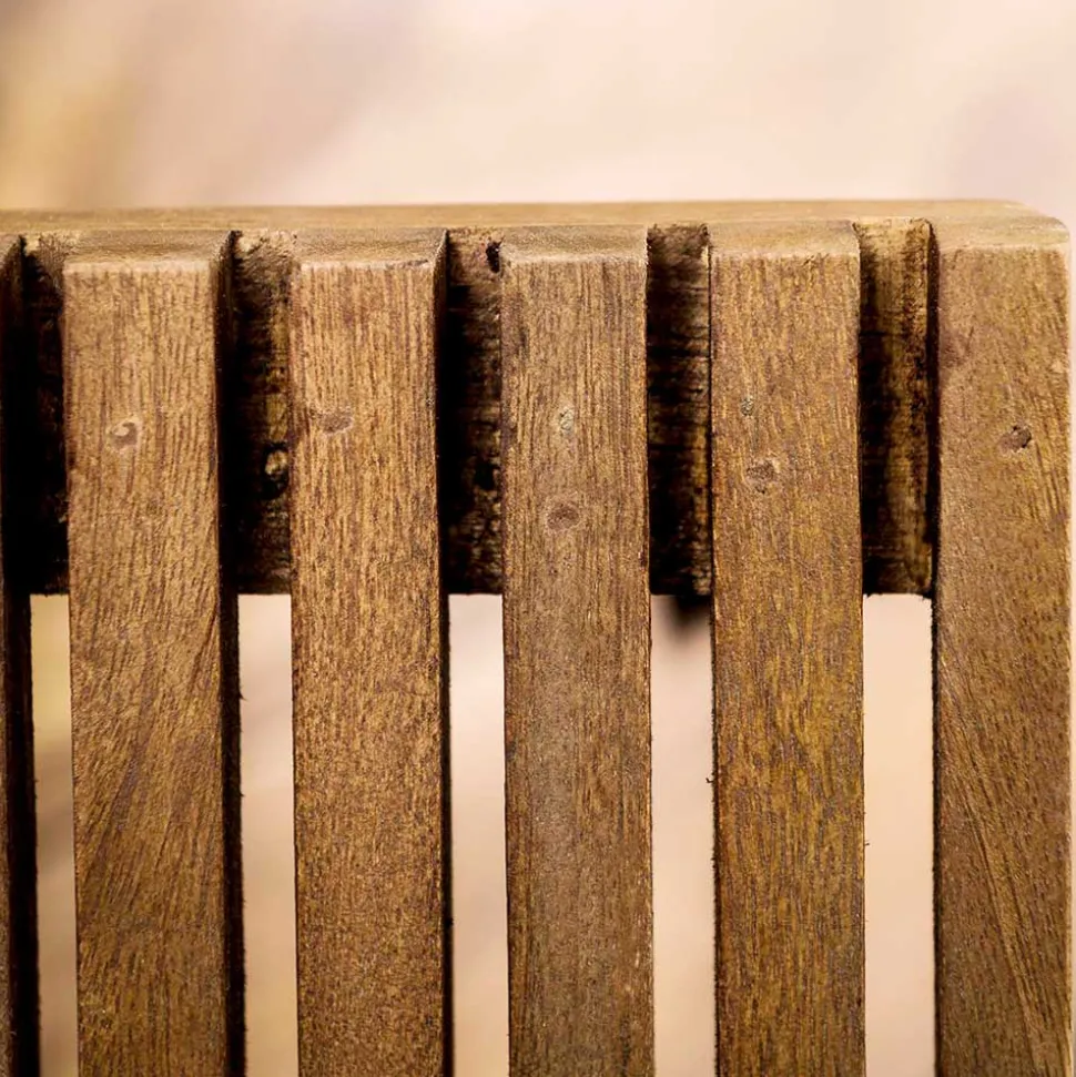 TV Unterschrank aus Mangoholz in Sandfarben - Baina