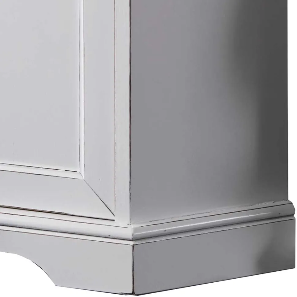 TV Unterschrank für Ecke in Weiß - Zarinas