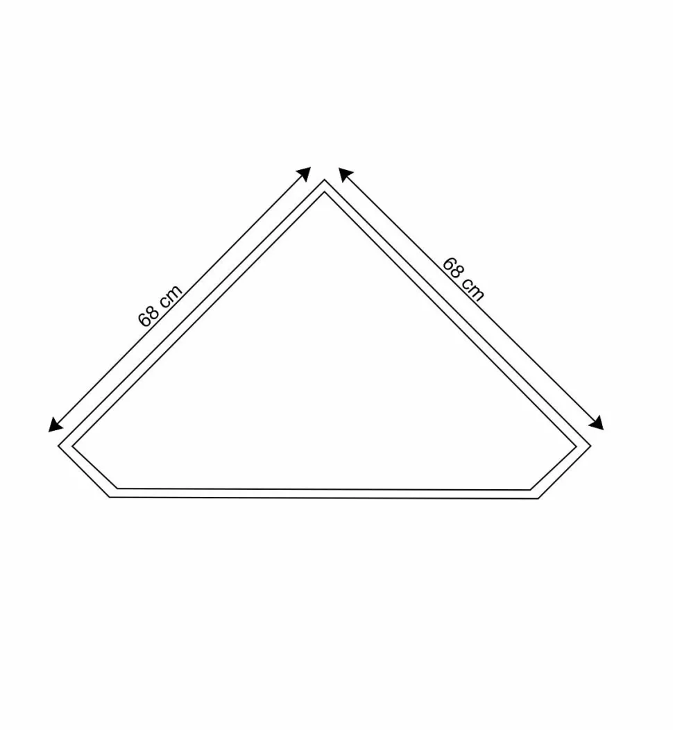 TV Unterschrank für Ecke in Weiß - Zarinas
