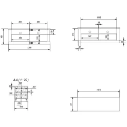 TV Unterschrank im Modern Country Style - Buleta