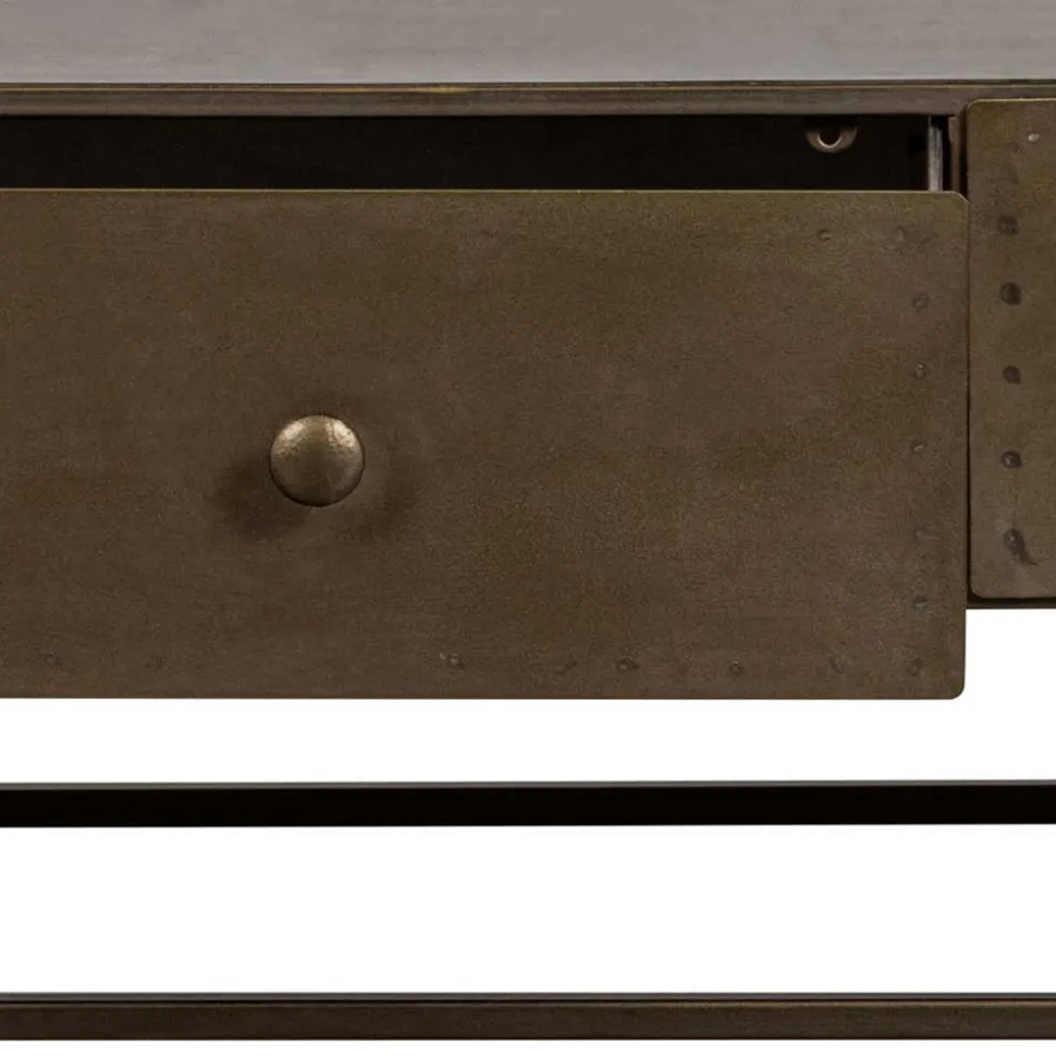 TV Unterschrank in Altmessing Metall - Liviano