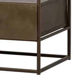 TV Unterschrank in Altmessing Metall - Liviano