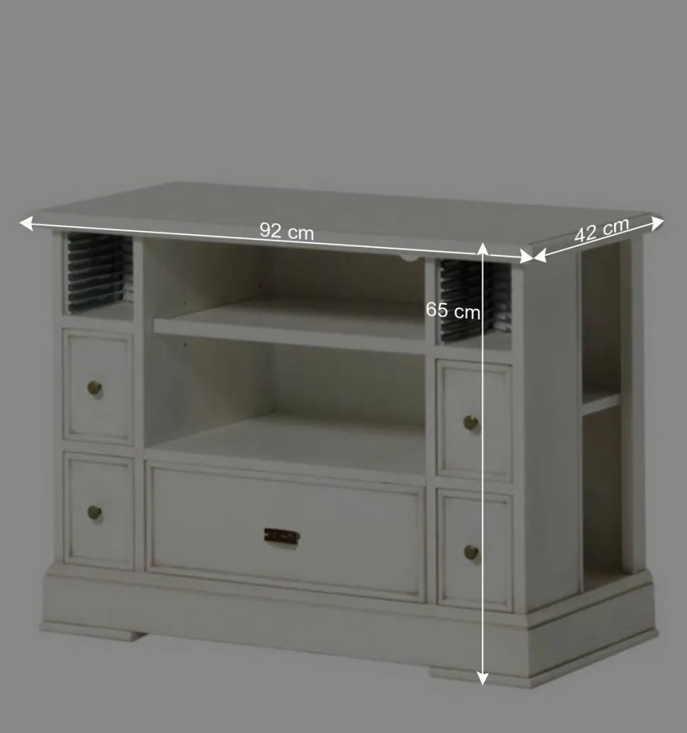 TV Unterschrank in Antikweiß - Annot