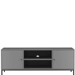 TV Unterschrank in Grau mit Schwarz - Lagista