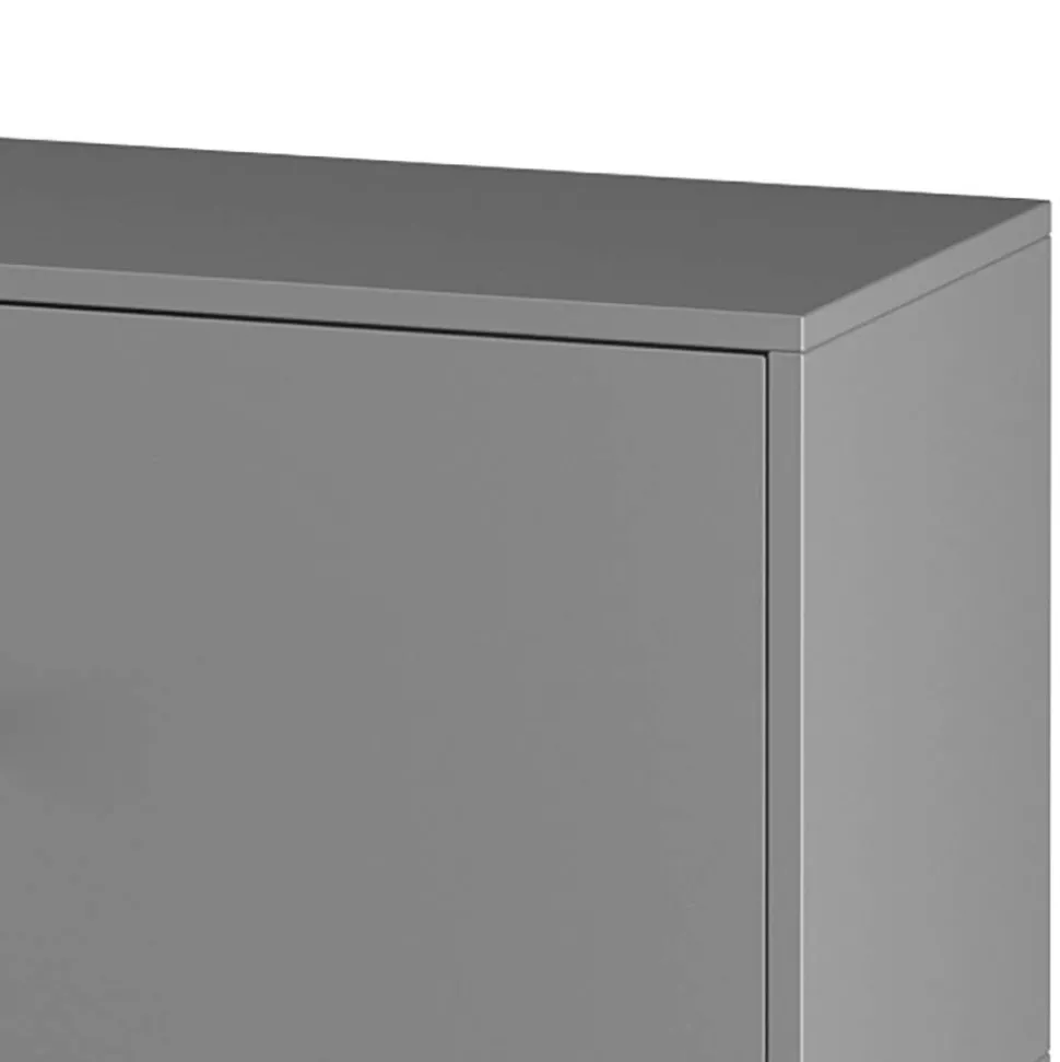 TV Unterschrank in Grau mit Schwarz - Lagista