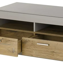 TV Unterschrank in Hellgrau & Zinneiche NB - Lioscas