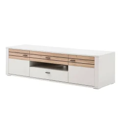 TV Unterschrank in Lichtgrau mit Wildeiche - Ballina