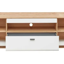 TV Unterschrank in Weiß und Wildeiche NB - Niam