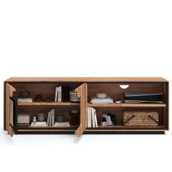 TV Unterschrank mit Hirnholz Applikation - Shipper