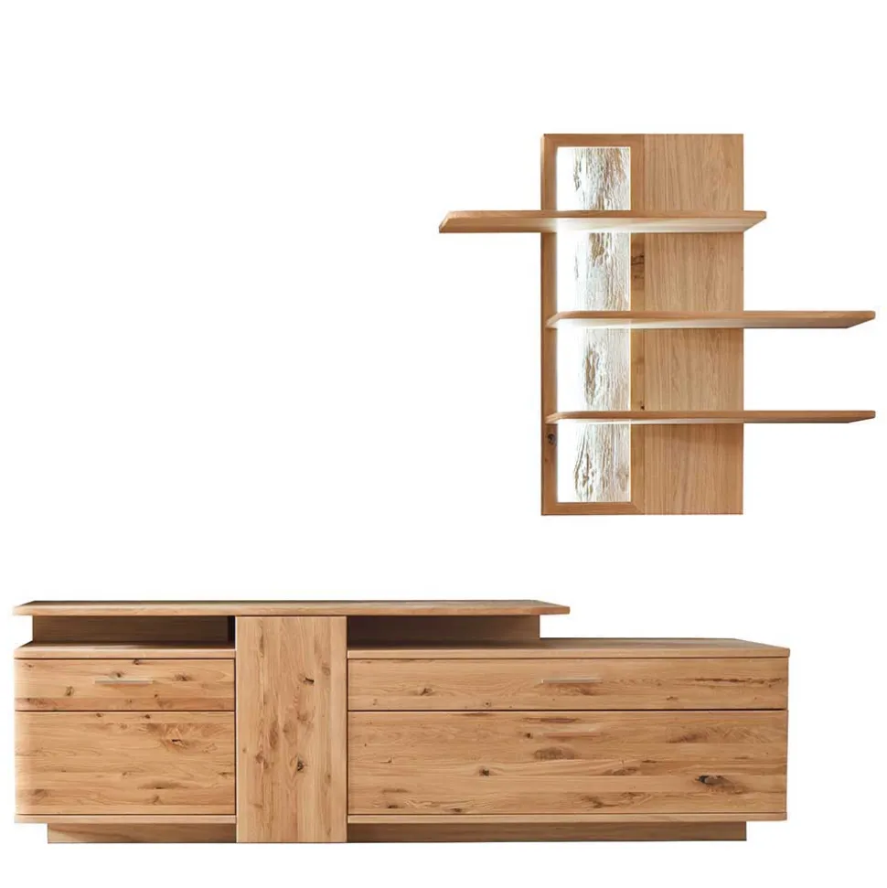 TV Wohnkombination in Eiche - Crokas (zweiteilig)