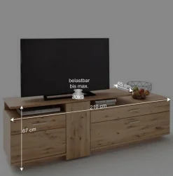 TV Wohnkombination in Eiche - Crokas (zweiteilig)