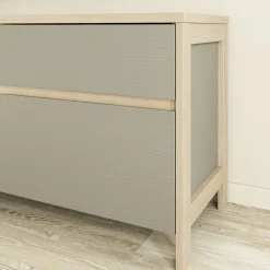 TV Wohnwand in Eukalyptus und Eiche Optik - Promo (dreiteilig)