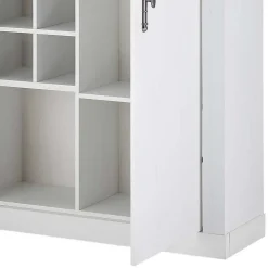 TV Wohnwand in weißer Holzoptik Pinie - Liancos (vierteilig)