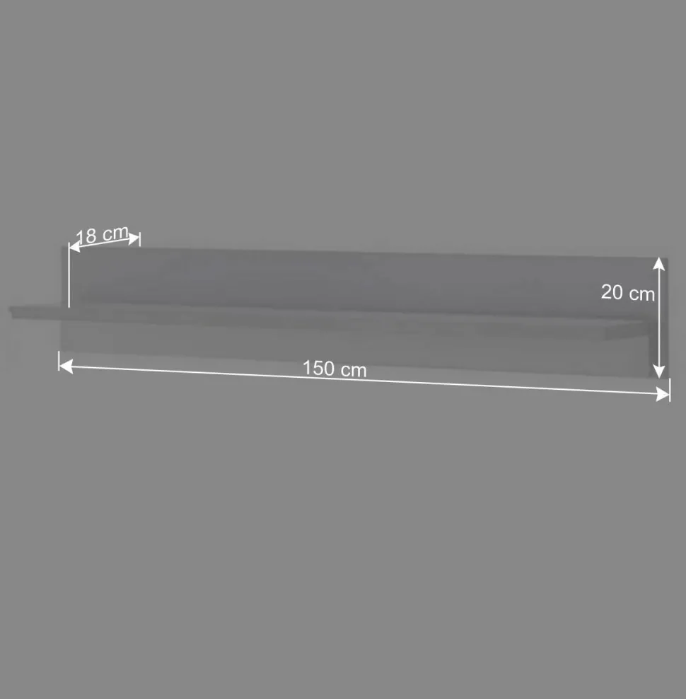 TV Wohnwand Kombi mit Licht - Tirol (dreiteilig)