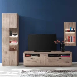 TV Wohnwand Kombination Set - Comrinaca (dreiteilig)