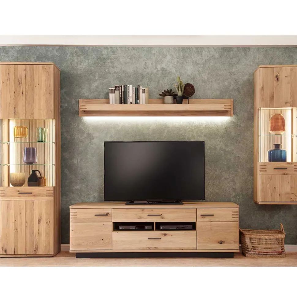 TV Wohnwand Möbel als Set - Crupean (vierteilig)