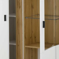 TV Wohnwand Möbelkombi mit LED - Racelyn (vierteilig)