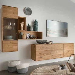 TV Wohnwand Set massiv - Sinta (vierteilig)