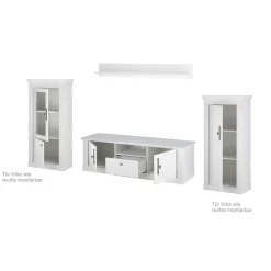 TV Wohnwandkombination 295 cm breit - Liancos (vierteilig)