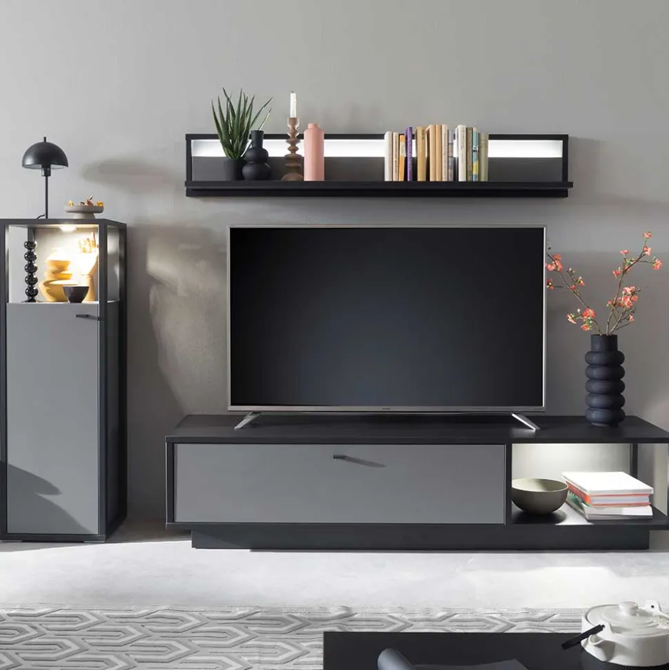 TV Wohnzimmermöbel Set - Ridona (dreiteilig)