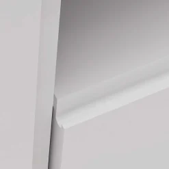 TV-Board für die Ecke in Weiß & Gold - Patinca