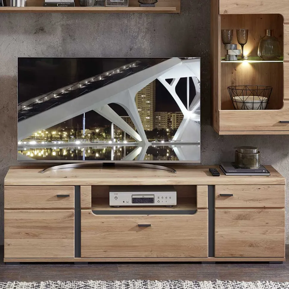 TV-Element in Esche und Wildeiche - Mattadore