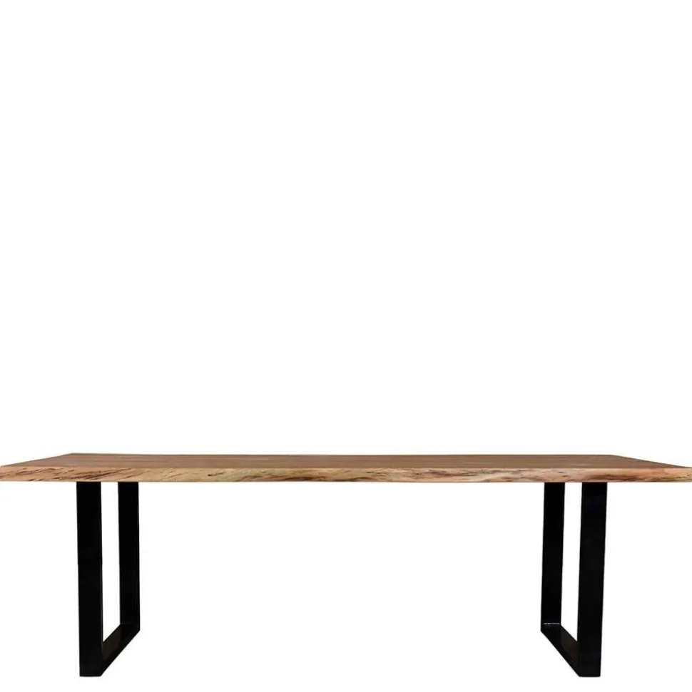 U-Fuß Tisch mit natürlicher Baumkante - Puzian