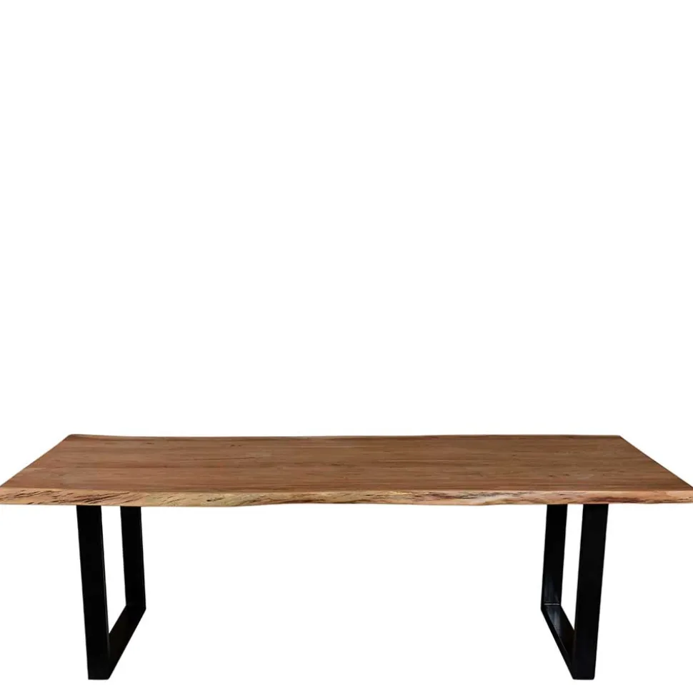 U-Fuß Tisch mit natürlicher Baumkante - Puzian