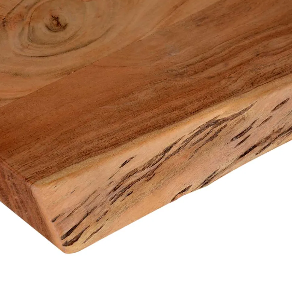 U-Fuß Tisch mit natürlicher Baumkante - Puzian
