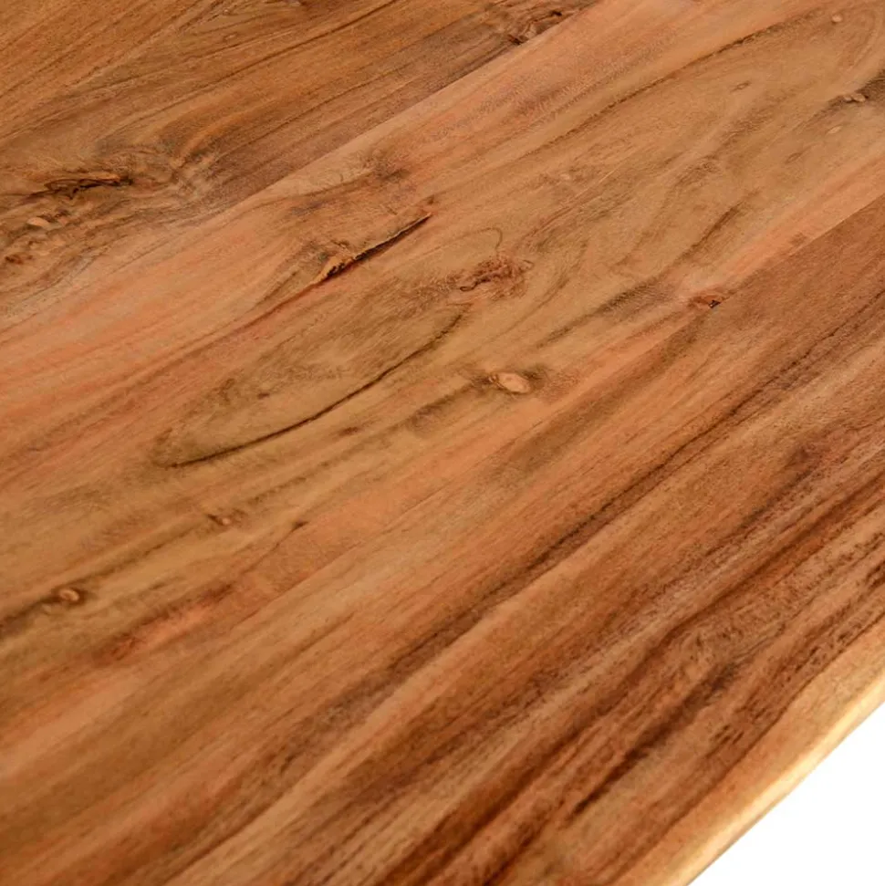 U-Fuß Tisch mit natürlicher Baumkante - Puzian