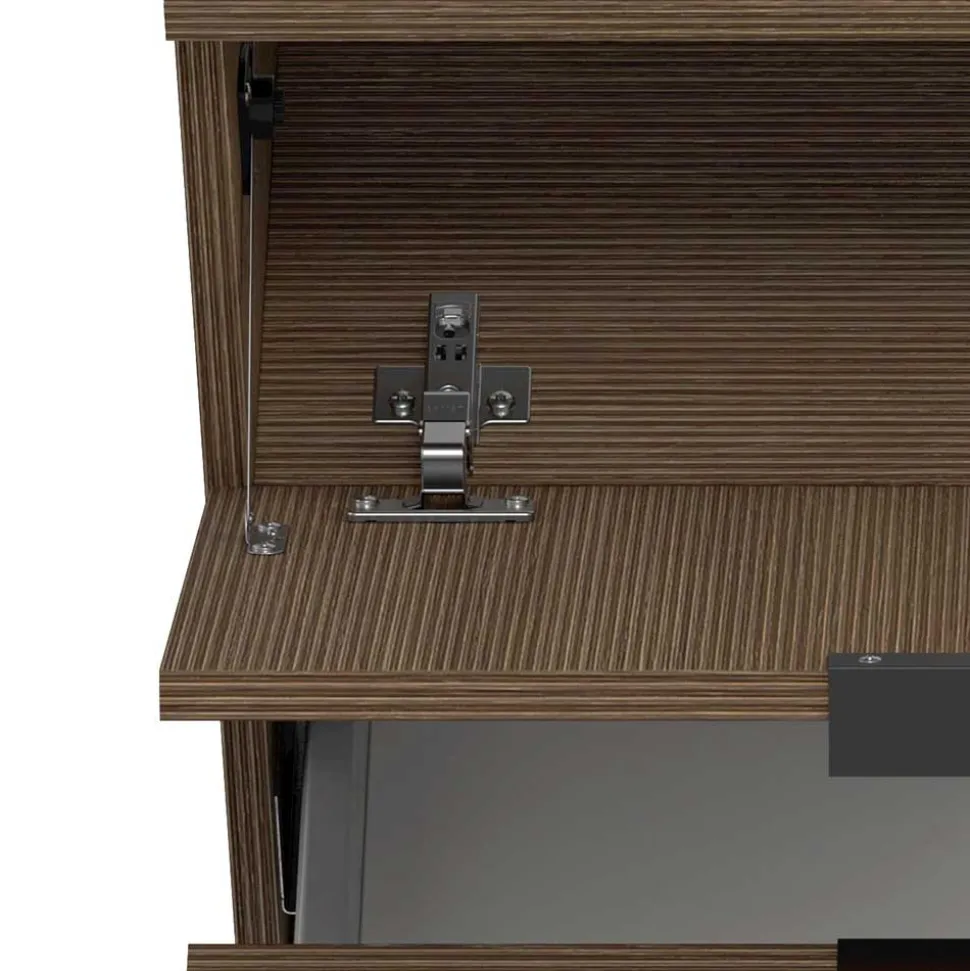 Unterbeckenschrank in dunkler Eiche Holzoptik - Ucaida