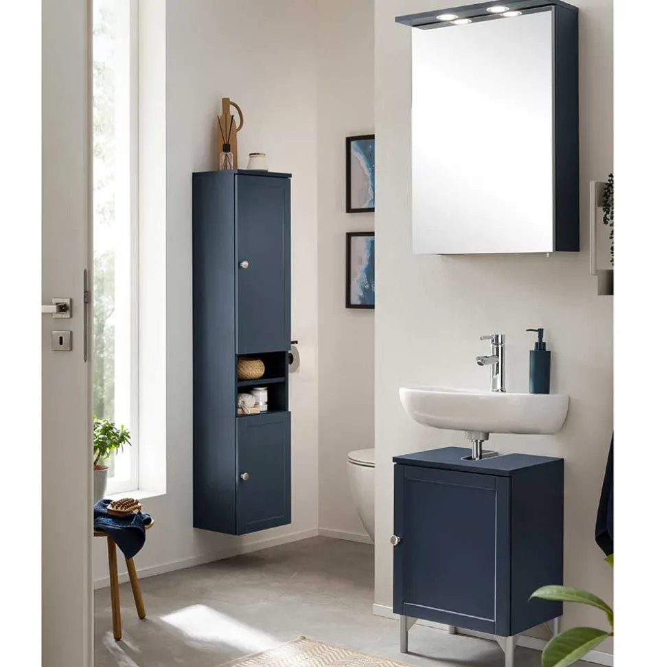 Unterbeckenschrank in Dunkelblau - Canyon