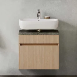 Unterbeckenschrank in Eiche Hell Dekor - Leitha