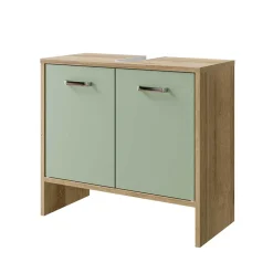 Unterbeckenschrank in Graugrün - Silevos