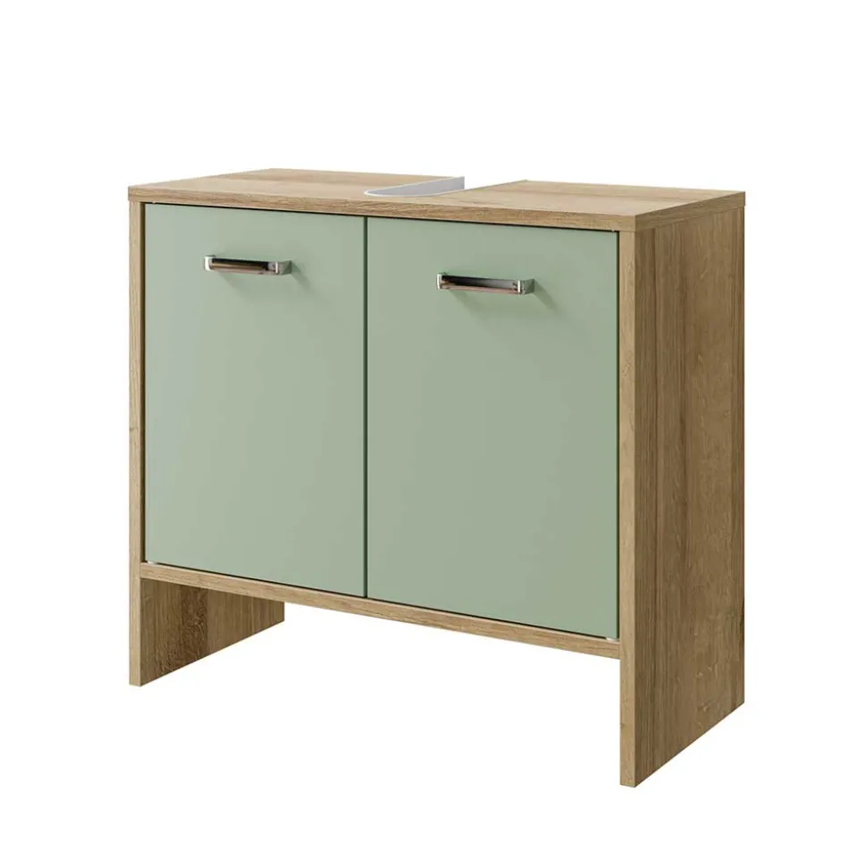 Unterbeckenschrank in Graugrün - Silevos