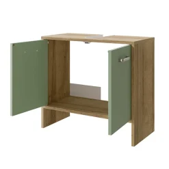 Unterbeckenschrank in Graugrün - Silevos