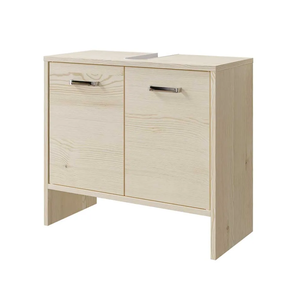 Unterbeckenschrank in hellem Holzdekor Pinie - Lecego