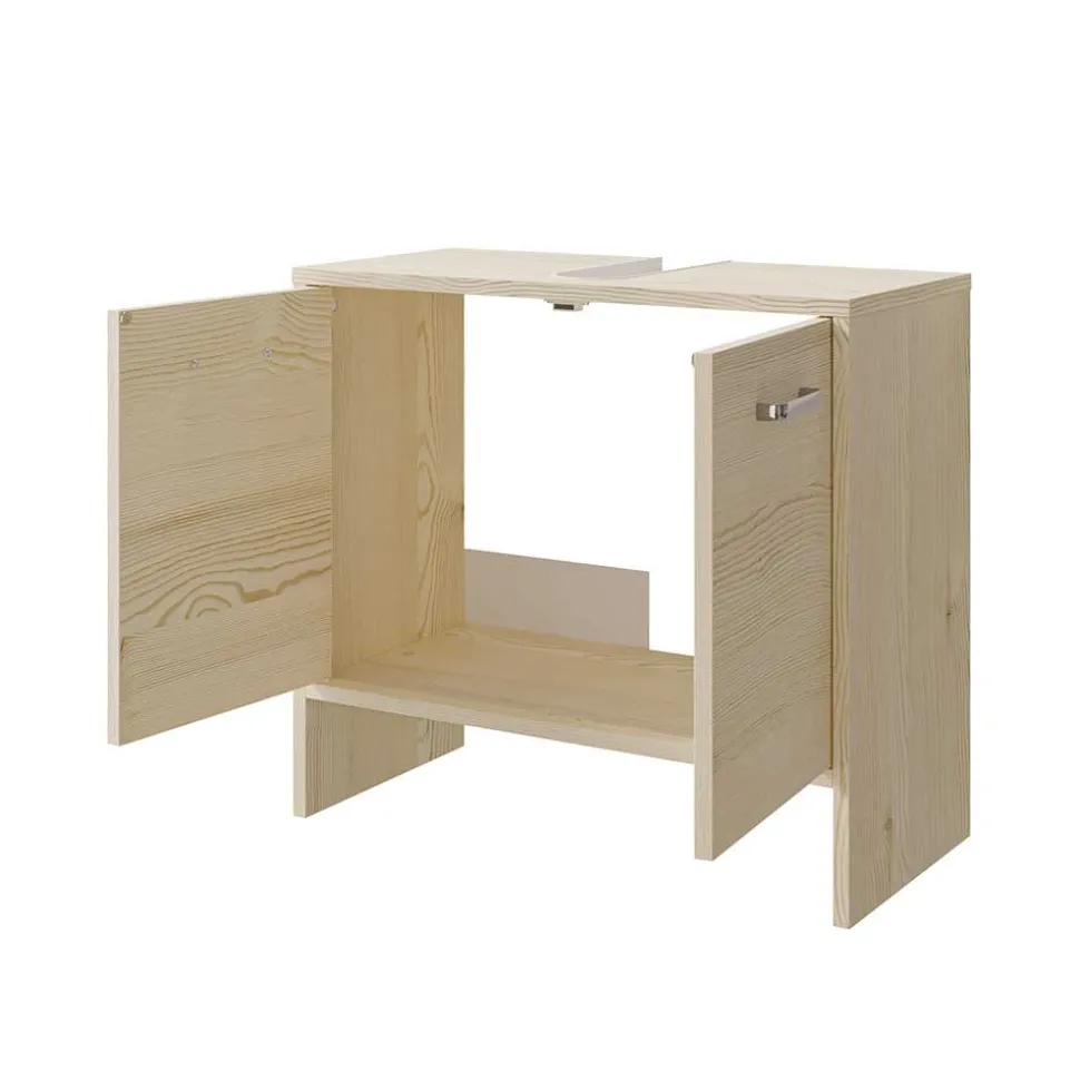Unterbeckenschrank in hellem Holzdekor Pinie - Lecego