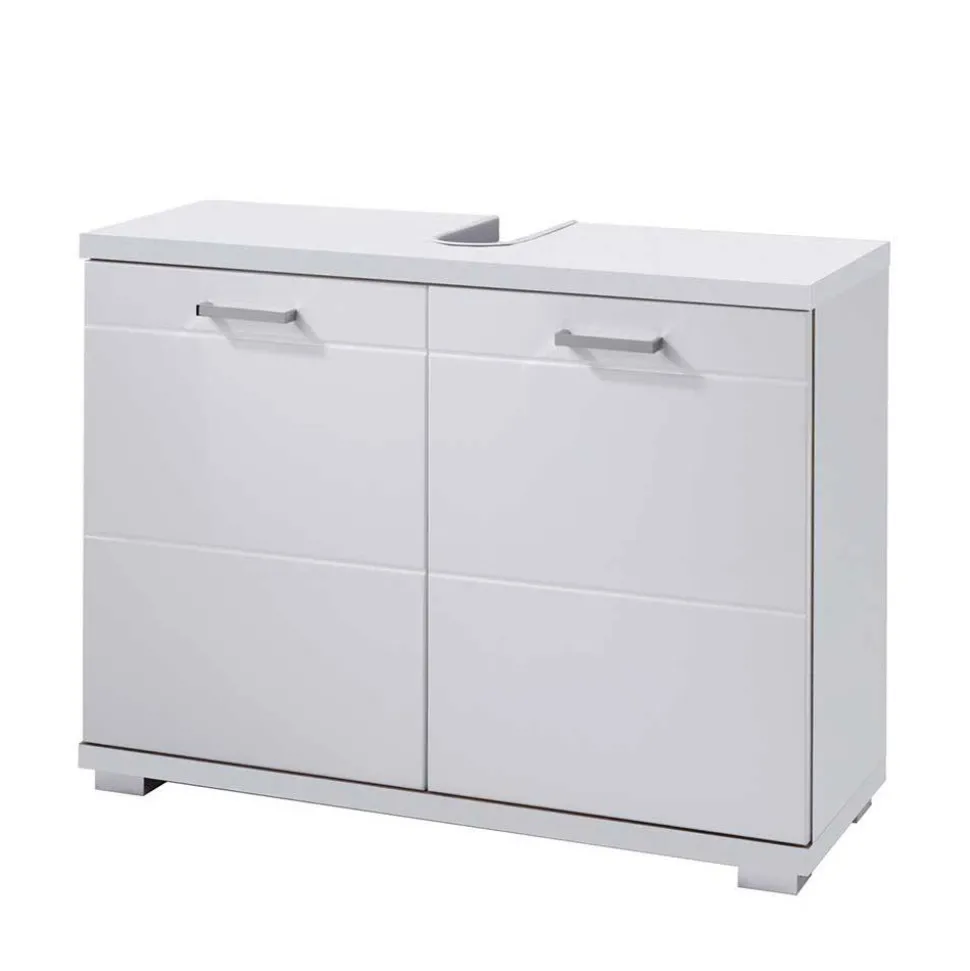 Unterbeckenschrank in Weiß - 2-türig - Fieston