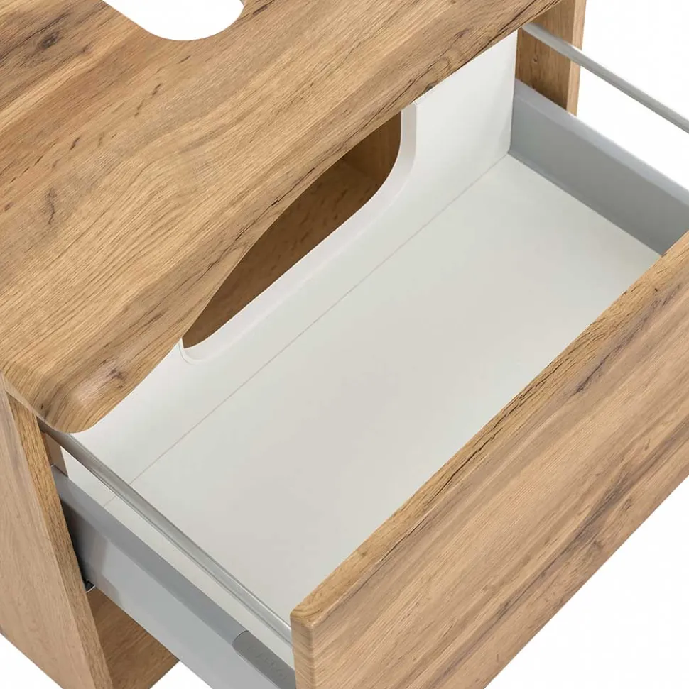 Unterbeckenschrank mit Baumkante Holzdekor - Tofias